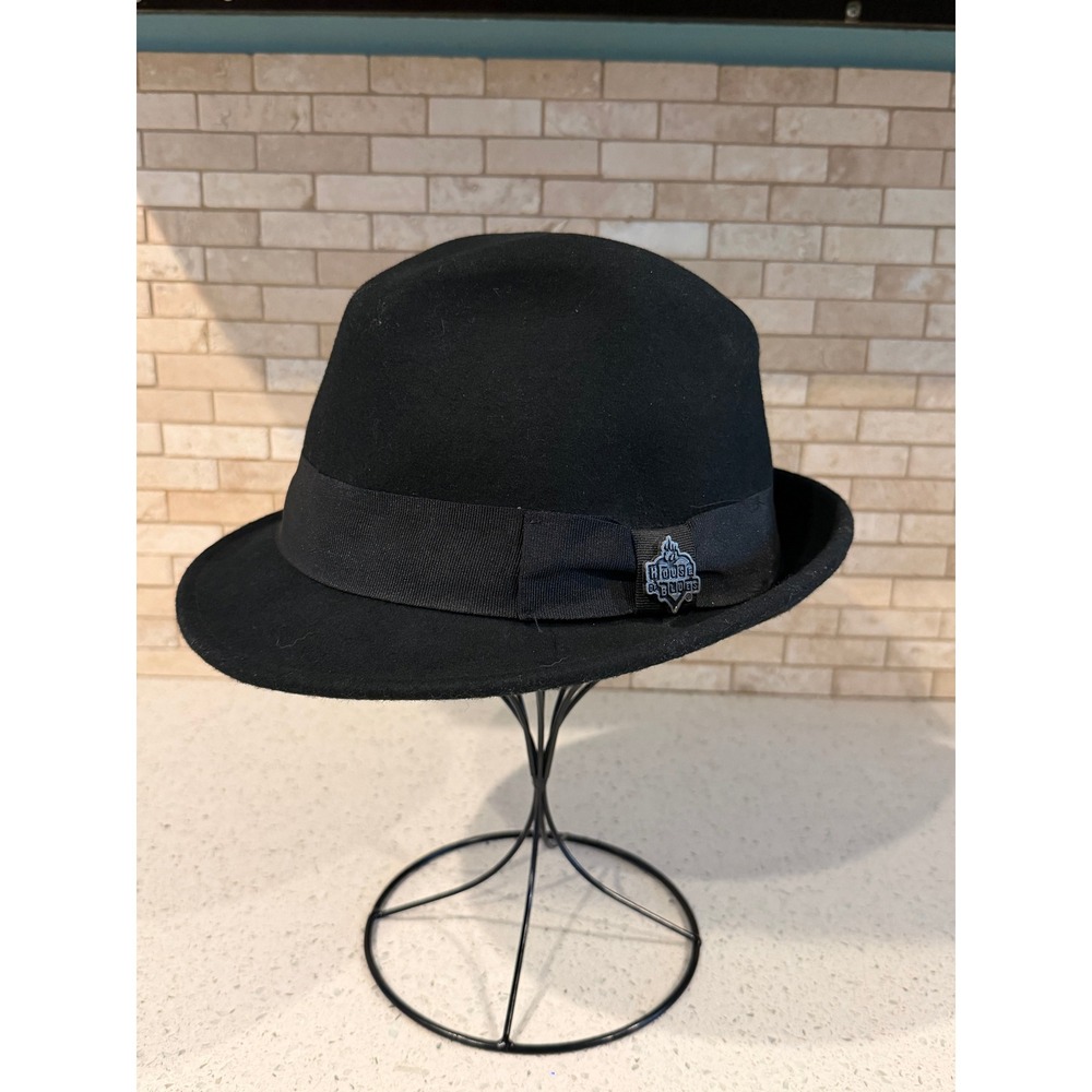 Christy's Crown London Black Wool Felt Fedora Trilby Hat Men's M